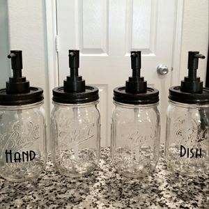 New Bathroom mason jar decor